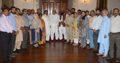 Governor Punjab welcomes JDHR delegation at the Governor’s House